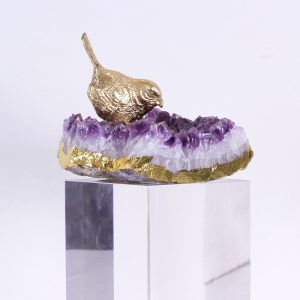 Đồ để bàn bộ chim khuyên đồng trang trí CD148