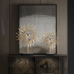 Decor phòng khách mô hình chong chóng kim loại trang trí CD238