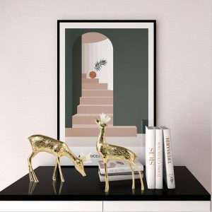 Đồ để bàn con nai bằng đồng CD522