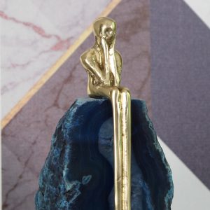 Đồ để bàn bộ 3 đá trừu tượng trang trí kệ tivi CD70