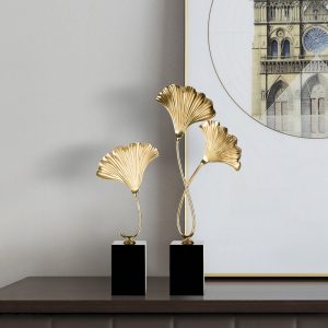 Mẫu đồ trang trí để bàn lá Bạch Quả CD841