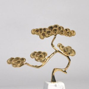 Đồ để bàn cây tùng trên đá cẩm thạch trang trí CD188