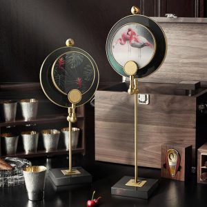 Decor phòng khách mẫu decor trang trí bằng kim loại CD235