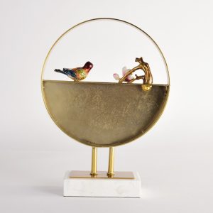 Mô hình chim vàng anh đậu cành đào trang trí lạ mắt CD192