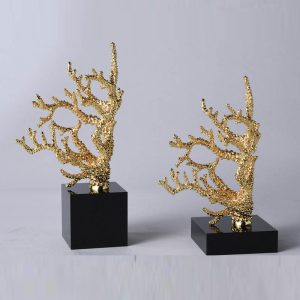 Đồ để bàn cây san hô vàng trang trí nhà CD185