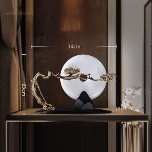 Decor phòng khách cây tùng tựa đồng điếu ngọc CD224