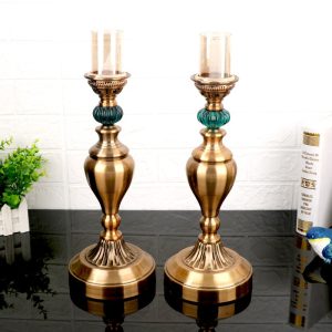 Bộ đồng hồ để bàn kết hợp cặp nến trang trí