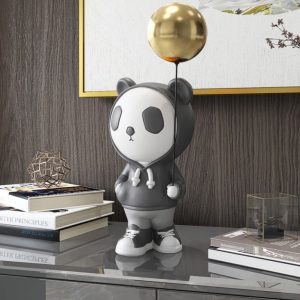 Tượng gấu panda cầm bóng CD903