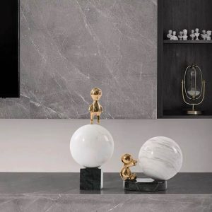 Đồ để bàn hình khối đá cẩm thạch CD826