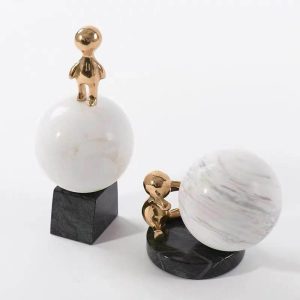 Đồ để bàn hình khối đá cẩm thạch CD826