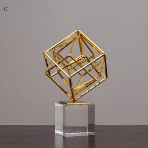 Đồ để bàn hình khối pha lê phong cách Bắc Âu CD124