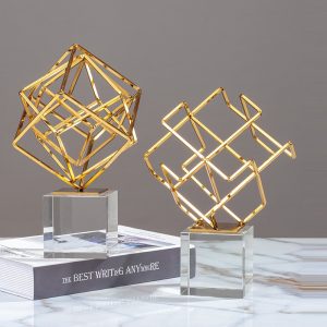 Đồ để bàn hình khối pha lê phong cách Bắc Âu CD124