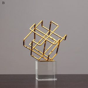 Đồ để bàn hình khối pha lê phong cách Bắc Âu CD124