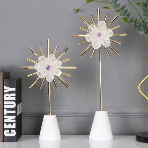 Hoa pha lê đẹp mắt bày phòng khách CD156