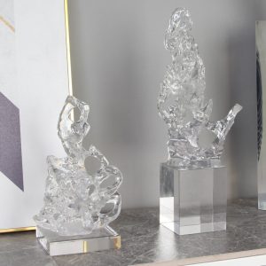 Decor phòng khách mô hình núi trong suốt CD437