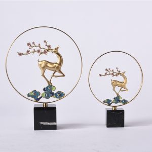 Hươu hoa anh đào trang trí phòng khách sang trọng CD174