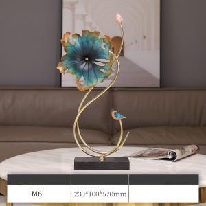 Mẫu decor lá sen bằng đồng trang trí CD834