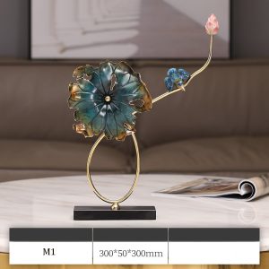 Mẫu decor lá sen bằng đồng trang trí CD834