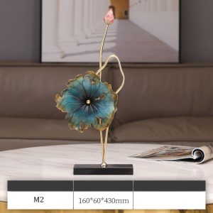 Mẫu decor lá sen bằng đồng trang trí CD834