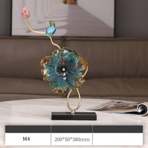 Mẫu decor lá sen bằng đồng trang trí CD834