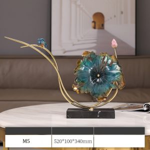 Mẫu decor lá sen bằng đồng trang trí CD834