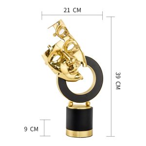 Decor phòng khách tượng mặt nạ nghệ thuật để kệ tủ, tivi CD239