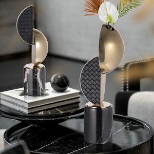 Decor phòng khách bình hoa mô hình hình học trang trí CD232