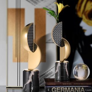 Decor phòng khách bình hoa mô hình hình học trang trí CD232