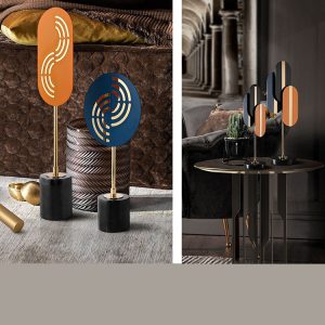 Decor phòng khách mẫu hình học nhiều màu để bàn CD229