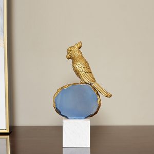 Đồ để bàn decor chim vẹt trang trí CD141