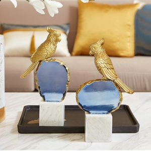 Đồ để bàn decor chim vẹt trang trí CD141