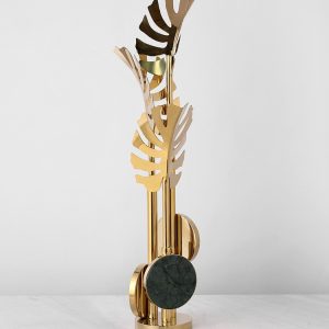 Decor phòng khách hình hoa kim loại nghệ thuật trang trí CD226