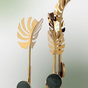 Decor phòng khách hình hoa kim loại nghệ thuật trang trí CD226