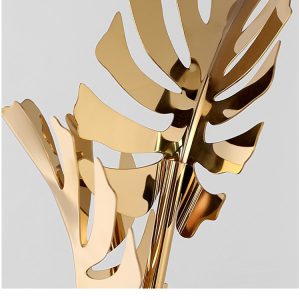 Decor phòng khách hình hoa kim loại nghệ thuật trang trí CD226