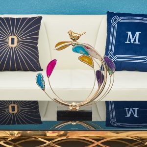 Decor phòng khách đá màu trang trí CD471