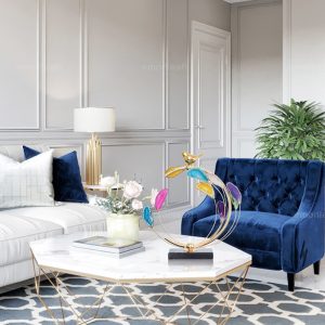 Decor phòng khách đá màu trang trí CD471