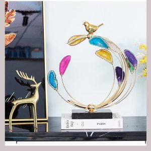 Decor phòng khách đá màu trang trí CD471