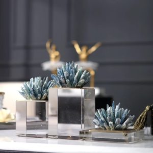 Đồ để bàn bộ ba hoa đá thạch anh sang trọng CD47