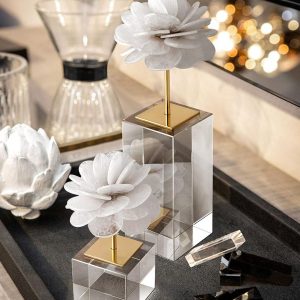 Mô hình hoa kết bằng đá pha lê tự nhiên CD789