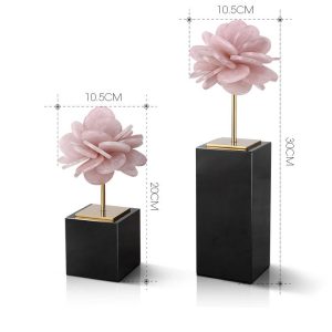 Mô hình hoa kết bằng đá pha lê tự nhiên CD789