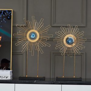 Mô hình mặt trời đá mã não trang trí CD685