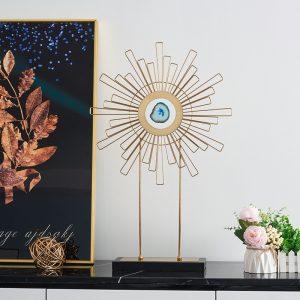 Mô hình mặt trời đá mã não trang trí CD685