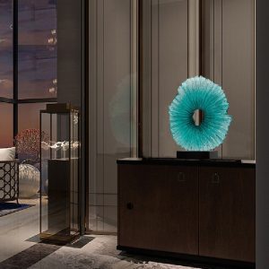 Tượng decor mô hình nghệ thuật hình hoa mặt trời CD593