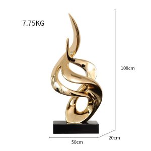 Tượng decor mô hình ngọn lửa trang trí sang trọng đẹp mắt CD263