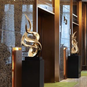 Tượng decor mô hình ngọn lửa trang trí sang trọng đẹp mắt CD263