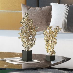 Decor phòng khách mô hình núi vàng CD409