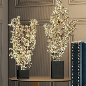 Decor phòng khách mô hình núi vàng CD409