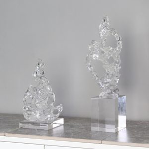 Decor phòng khách mô hình núi trong suốt CD437