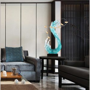 Tượng decor mô hình sóng biển trang trí đẹp mắt CD432