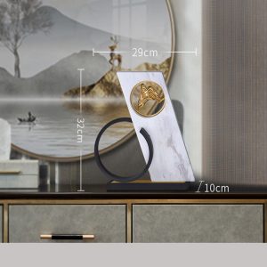 Decor phòng khách mô hình chữ nhật trang trí để bàn CD209